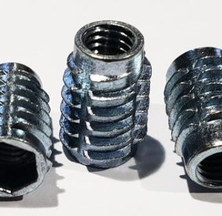 Insert Nut M8 Thread x 20mm. Unflanged. Packs of 20 pcs