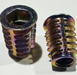 Insert Nut 5/16 Thread x 20mm. Flanged. Packs of 20 pcs