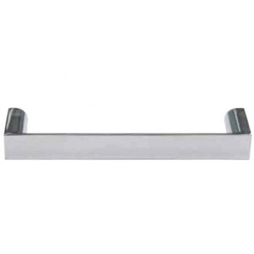 Flat D Handle. 12mm Wide. Chrome Plated
