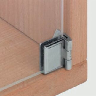 Glass Door Hinge - 180 Deg Openning - Polished Nickel Finish - Price Per Pair