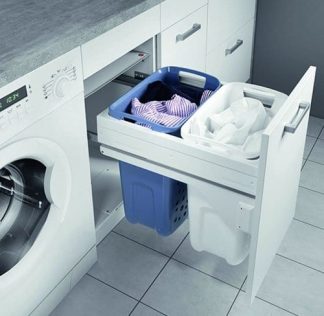 Hailo Laundry Carrier - Double Basket - 450mm Module