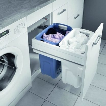 Hailo Laundry Carrier - Double Basket - 450mm Module