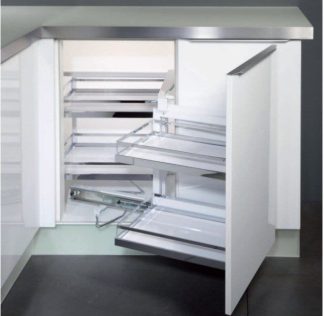 Kessebohmer Magic Corner - Arena Style - Right Swivel - Four Trays