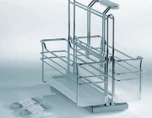 Roll-Out Storage - Portero - Two Baskets. White