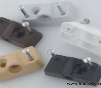 Plastic Knock Down Fitting - Quick Clip - Black