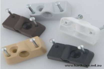 Plastic Knock Down Fitting - Quick Clip - Black