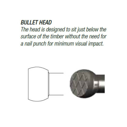 Bullet Head Nails. Bright Steel. 12mm to 100mm. - Image 2