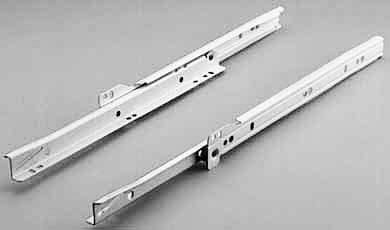 Drawer Runner - Bottom Mount- White Coated and 20kg Rated