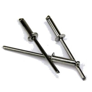 4-2 Stainless Steel Rivet & Steel Stem. Dome Head