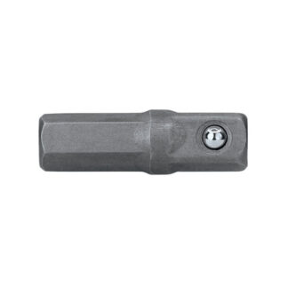 MAGNETIC SOCKET ADAPTOR - 1/4 Hex x 1/4 Square Drive -  25mm Long