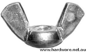 WINGNUT  STEEL 1/2 BSW