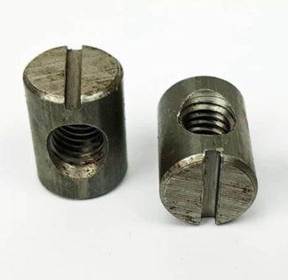 Steel Cross Dowel or Barrel Nut. 14mm