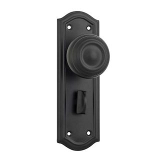 Tradco 9632P - Kensington Knob Privacy - Matt Black - 175x58mm