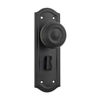Tradco 9632P - Kensington Knob Privacy - Matt Black - 175x58mm