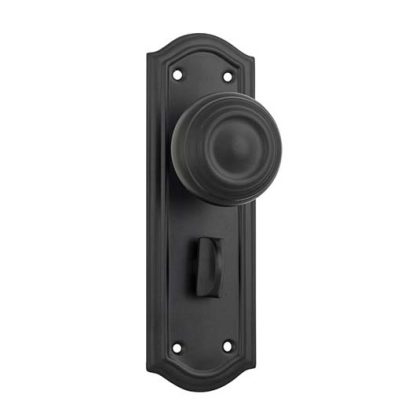 Tradco 9632P - Kensington Knob Privacy - Matt Black - 175x58mm