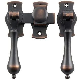 1183 - French Door Fastener - Teardrop - Antique Copper