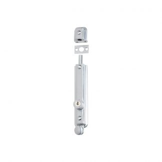 1338 - Surface Bolt - Locking - 150x32mm - Satin Chrome