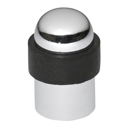 1363 - Door Stop - Floor Mounted - 30mm - Chrome Plate