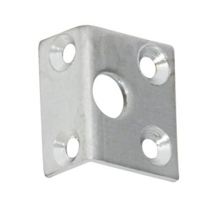 1379 - Right Angle Keeper - Satin Chrome - 7.5mm Bolt