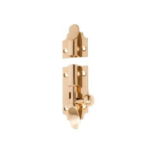 1400 - Barrel Bolt - 75x32mm - Polished Brass