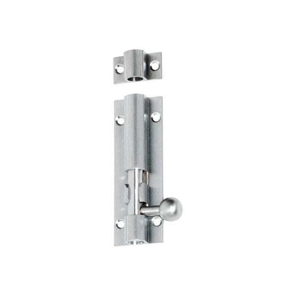 1423 - Barrel Bolt - Satin Chrome - 75x25mm