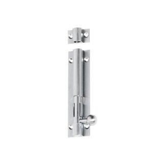 1424 - Barrel Bolt - Satin Chrome - 100x25mm