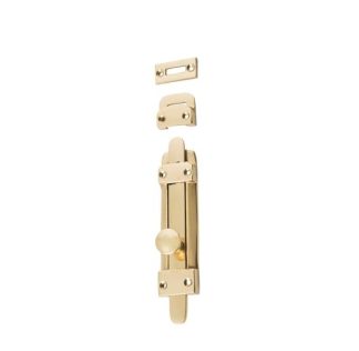 1445 - Tower Bolt - Polished Brass - 118x32mm