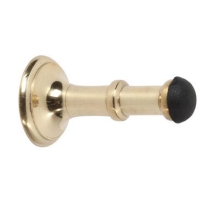 1514 - Door Stop - Concealed Fix - Polished Brass - 80mm