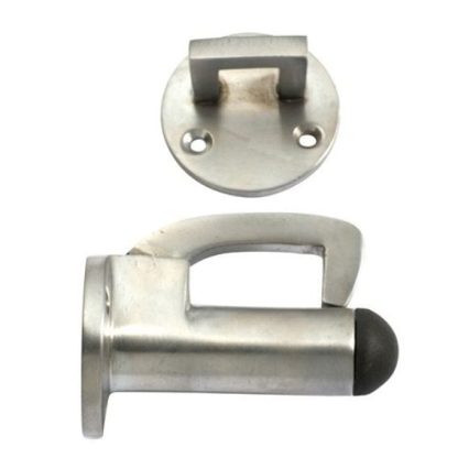 1520 - Hook Door Stop - Satin Chrome - 67mm