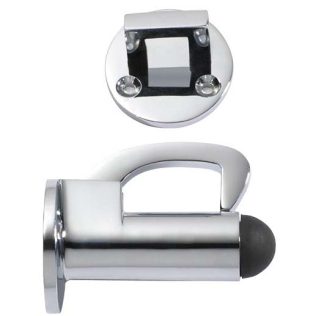 1526 - Hook Door Stop - Chrome Plate - 67mm