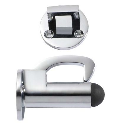1526 - Hook Door Stop - Chrome Plate - 67mm