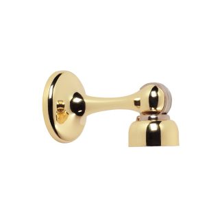 1536 - Door Stop - Magnetic - Polished Brass - 75mm