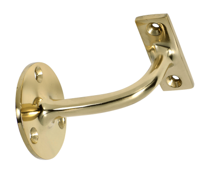 1545 - Hand Rail Bracket - Polished Brass