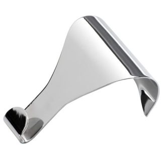 1547 - Picture Rail Hook Plain - Sheet Brass - Satin Chrome