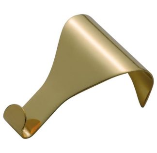1550 - Picture Rail Hook Plain - Sheet Brass - Polished Brass