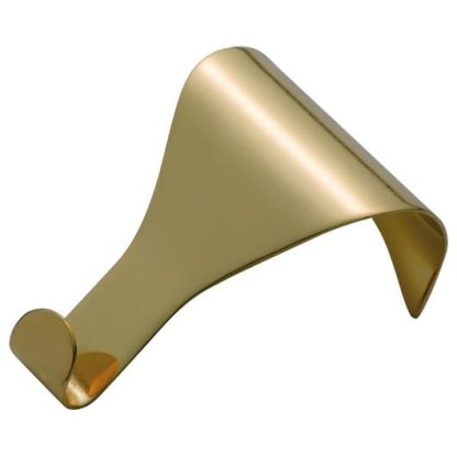 1550 - Picture Rail Hook Plain - Sheet Brass - Polished Brass
