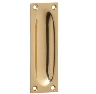 Tradco 1568 - Flush Pull - Polished Brass - 28x88mm
