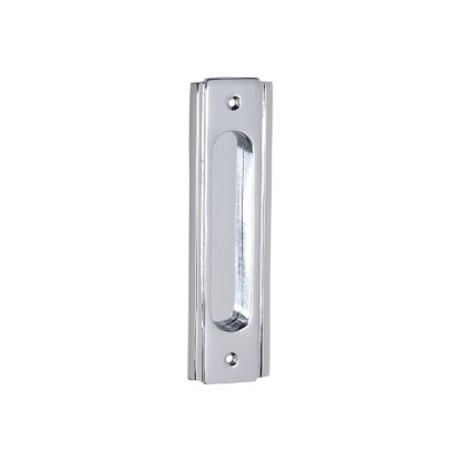 Tradco 1574 - Sliding Door Pull - Chrome Plate - 43x150mm