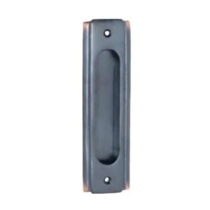 Tradco 1576 - Sliding Door Pull - Antique Copper - 43x150mm