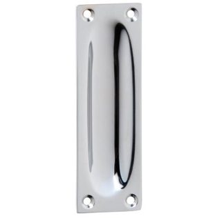 Tradco 1588 - Flush Pull - Chrome Plate - 28x88mm