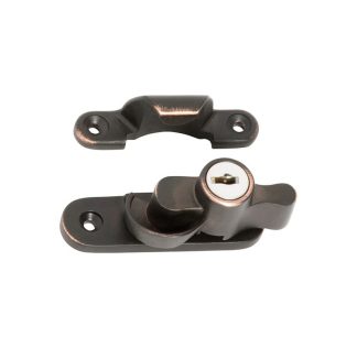 1607 - Sash Fastener - Locking - Antique Copper