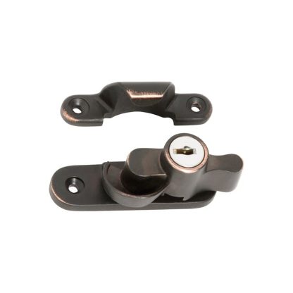 1607 - Sash Fastener - Locking - Antique Copper