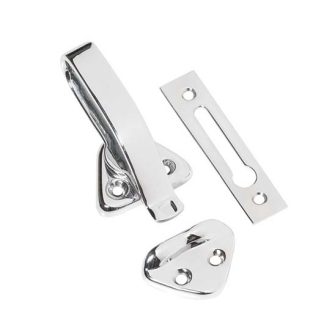 1687 - Hopper Window Catch - Chrome Plate