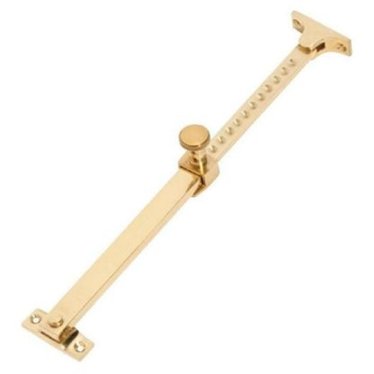 1702 - Telescopic Stay - Screw Down - Polished Brass