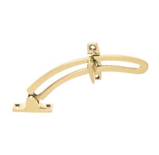 1704 - Quadrant Stay - Polished Brass