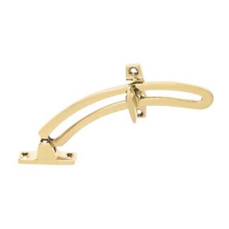 1704 - Quadrant Stay - Polished Brass