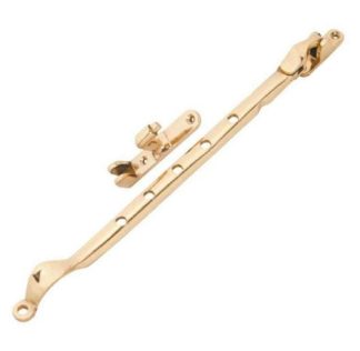 1705 - Casement Stay - Sidemount - Polished Brass