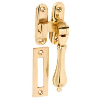 1730 - Casement Fastener - Teardrop - Polished Brass