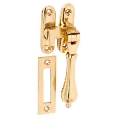 1730 - Casement Fastener - Teardrop - Polished Brass