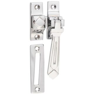 1754 - Casement Fastener - Deco - Chrome Plate